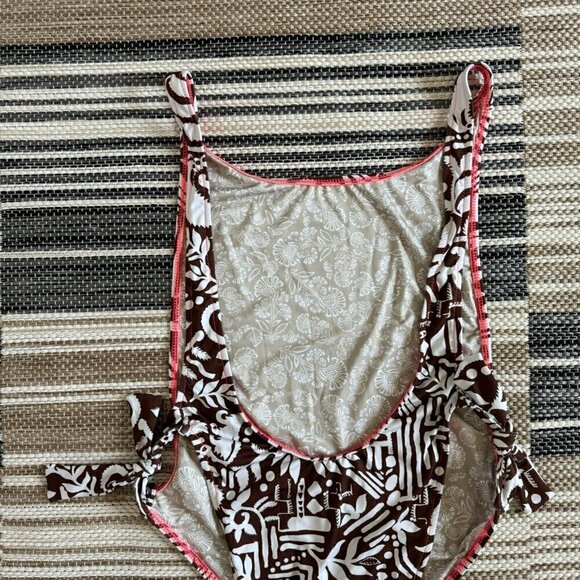 Free People Beach Women's Pamela One-Piece Swimsuit Floral Brown Size Large - Picture 4 of 10